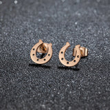 Boucles d'Oreilles Fer à Cheval Simples