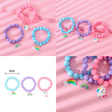Set Bracelets Licorne "Étoile et Nuage Pastel"