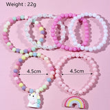 Lot Unicorn Bracelets "Rainbow Friendship"