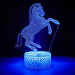Lampe Cheval Élégant Rose
