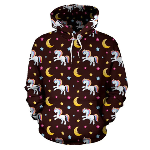 Sweat à Capuche Licorne Nuit Étoilée