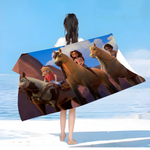 Serviette de Plage chevaux libres