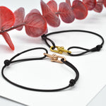 Bracelet Bambou Fer à Cheval Tressé Ajustable