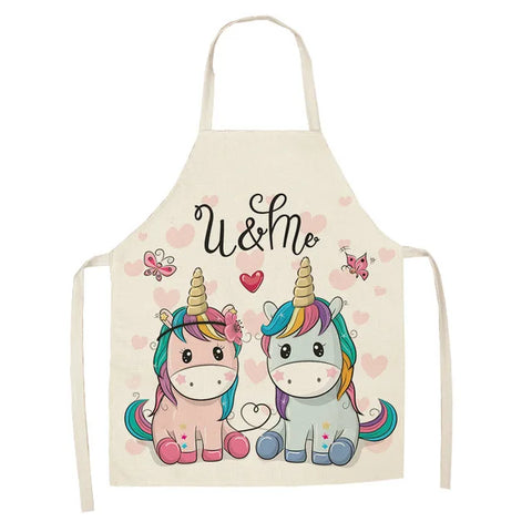 Tablier de Cuisine Licornes "Toi & Moi"