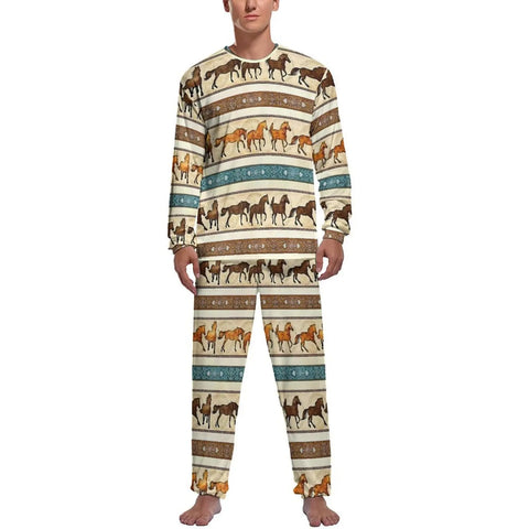 Pyjama Homme Motif Tribal Équestre