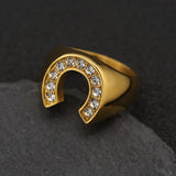 Bague Fer à Cheval Ornée