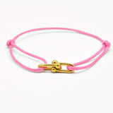 Bracelet Bambou Fer à Cheval Tressé Ajustable