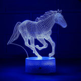 Lampe Cheval Élégant Rose