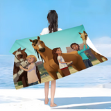 Serviette de Plage chevaux libres