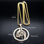 New Horses Head Pendant Necklace
