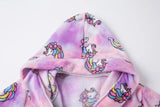 Accogliente accappatoio a forma di unicorno