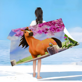 Serviette de Plage chevaux libres