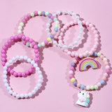 Lot Unicorn Bracelets "Rainbow Friendship"