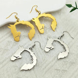 Boucles d'Oreilles Cheval Pendante Enfant