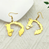 Boucles d'Oreille Cheval Pendante