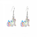 Boucle d'Oreille Licorne Argent