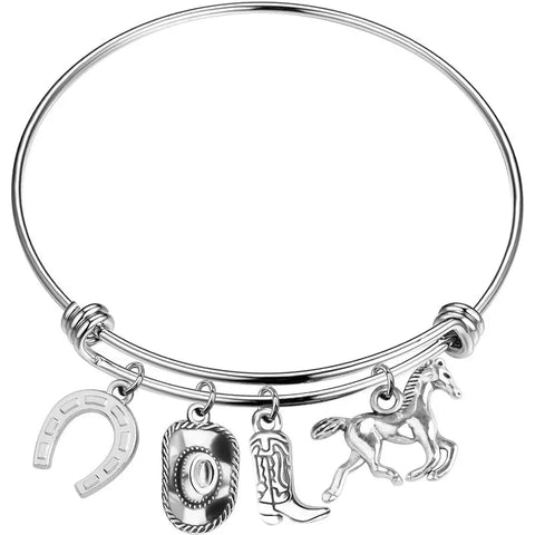 Bracelet Fille Cheval Charms