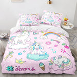 Housse de Couette 2 personnes Licorne