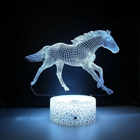 Lampe Cheval Led 3D