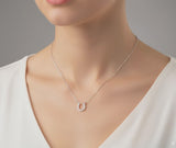 Collier Cheval Pendentif Fer à Cheval Argent