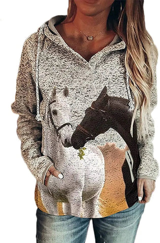 Pull Cheval Femme