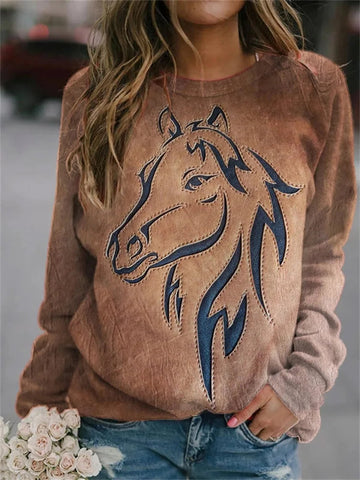 Sweat Cheval Femme