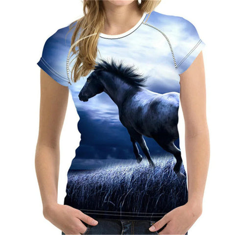 T-Shirt Cheval Fille