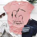 T-shirt Cheval Rose