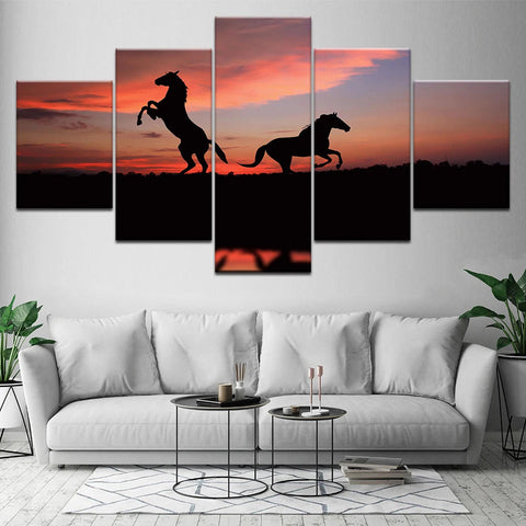 Tableau Cheval Crépuscule