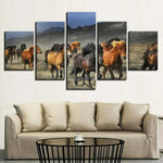 Tableau Chevaux Multicolore