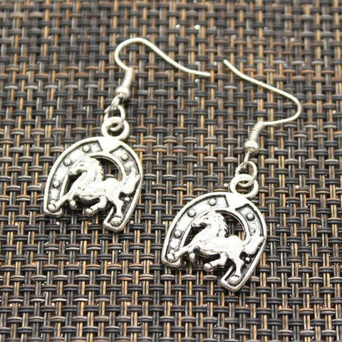 Orecchini A Forma Di Cavallo In Argento 925 - Gioielli Eleganti 9x7 Mm - Vero Argento Sterling