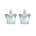 12 Paires Clips D'oreilles Sans Perçage Pour Filles - Motifs Papillon, Lapin, Arc-en-ciel - Coussinets Inclus - 6