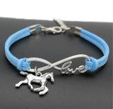 Bracelet Cheval Bleu ciel