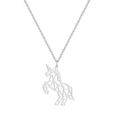 Collier Licorne Zag Argent