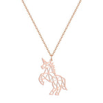 Collier Licorne Zag Rose