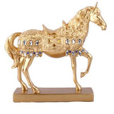 Figurine Cheval Or