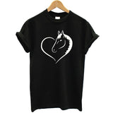 T-Shirt Cheval<br> Coeur