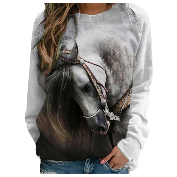 Sweat fille CHEVAL COEUR D'AMOUR