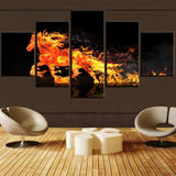 Tableau Cheval Flamme